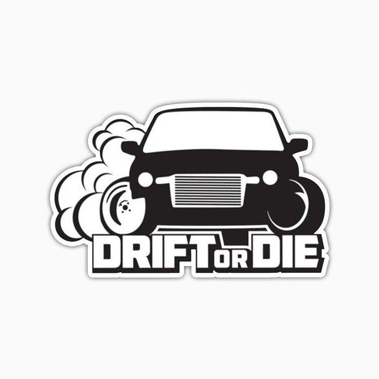 استیکر لپ تاپ و موبایل بووم طرح ماشین مدل Drift کد UV044