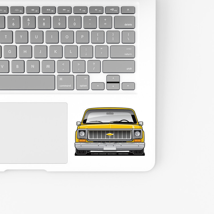استیکر لپ تاپ و موبایل بووم طرح ماشین مدل Chevrolet 1973 کد UV058