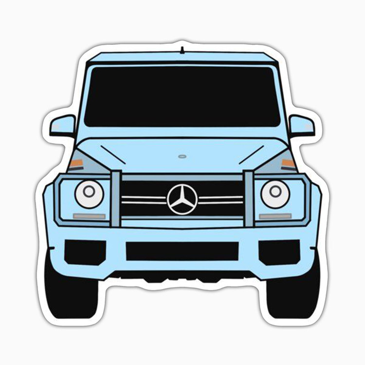 استیکر لپ تاپ و موبایل بووم طرح ماشین مدل Benz G class کد UV012