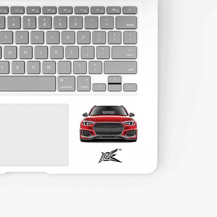 استیکر لپ تاپ و موبایل بووم طرح ماشین مدل Audi RS4 کد UV089