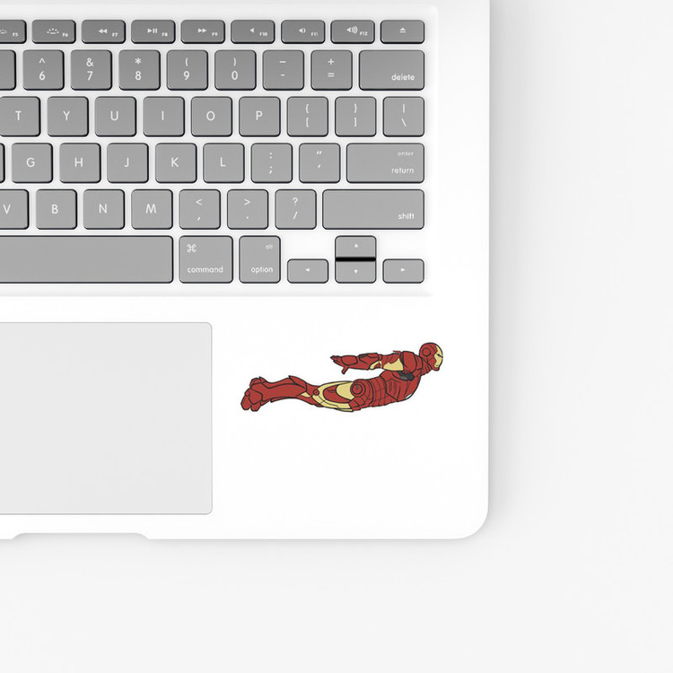 استیکر لپ تاپ و موبایل بووم طرح Marvel مدل Iron Man کد UV090