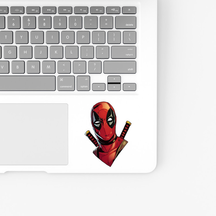 استیکر لپ تاپ و موبایل بووم طرح کارکتر فیلم مدل Dead Pool کد UV035