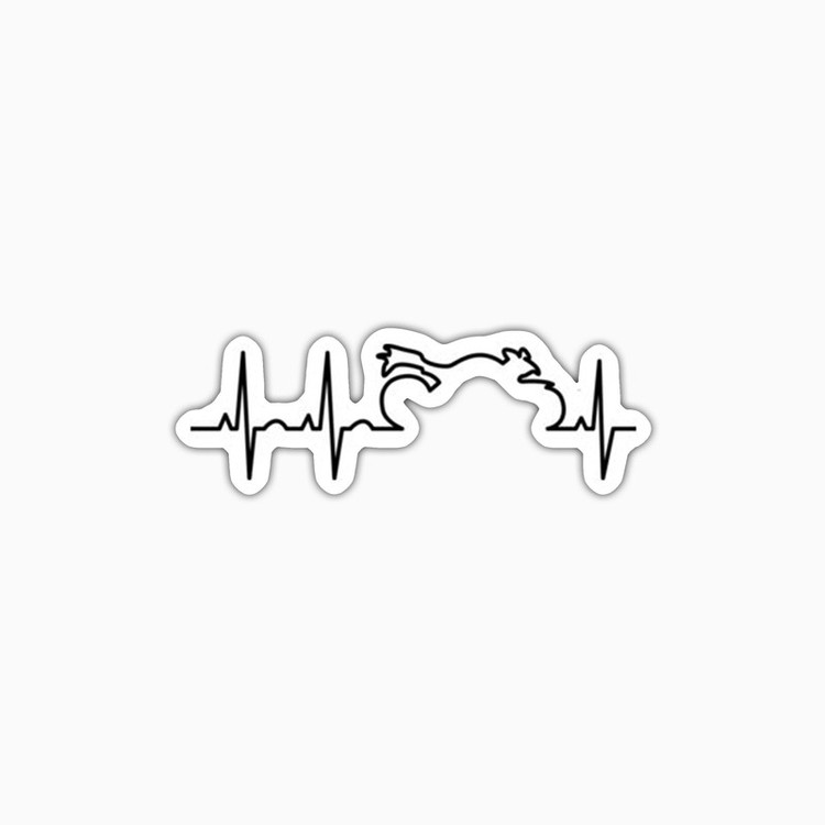 استیکر لپ تاپ و موبایل بووم طرح عشق موتور کد UV015