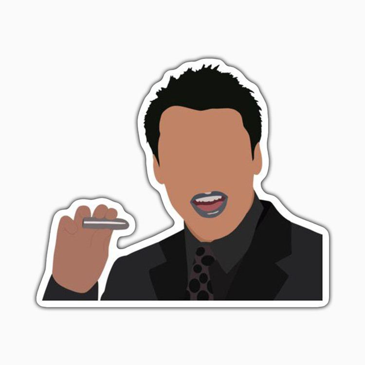 استیکر لپ تاپ و موبایل بووم طرح سریال Friends مدل Joey8 کد ET72