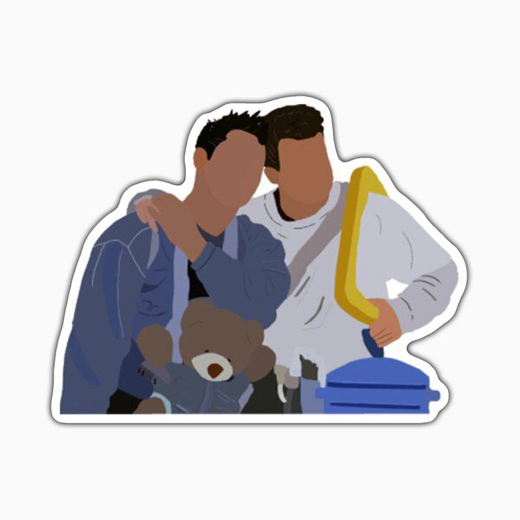 استیکر لپ تاپ و موبایل بووم طرح سریال Friends مدل Joey6 کد ET70