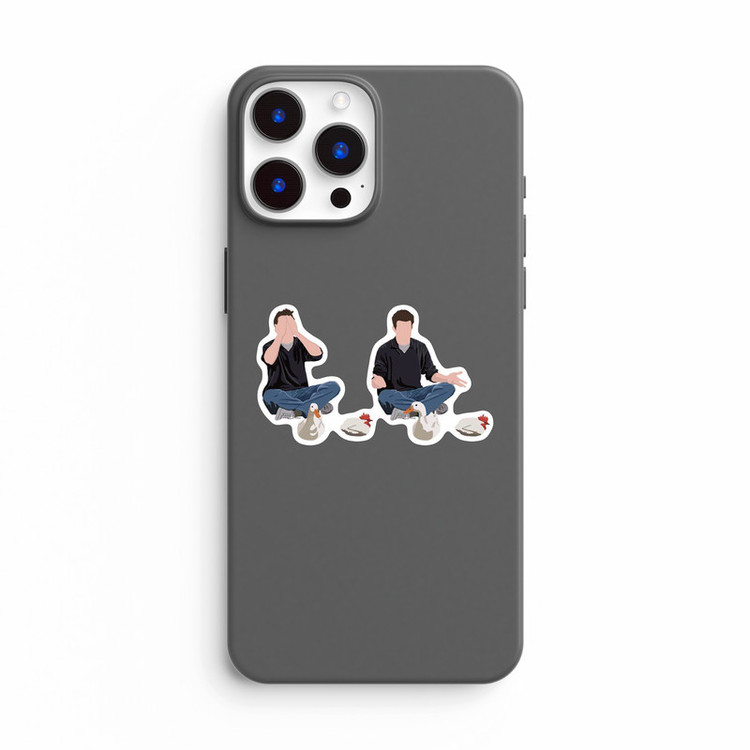 استیکر لپ تاپ و موبایل بووم طرح سریال Friends مدل J and Chan کد ET63