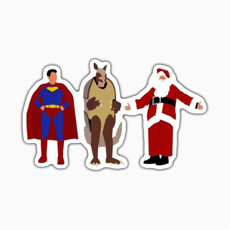 استیکر لپ تاپ و موبایل بووم طرح سریال Friends مدل Christmas کد ET57