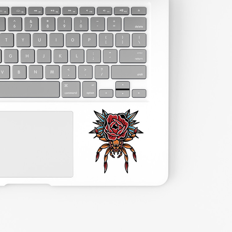 استیکر لپ تاپ و موبایل بووم طرح Flora Spider کد PS159
