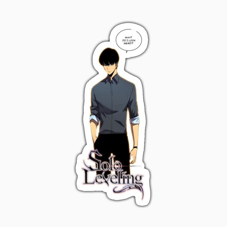 استیکر لپ تاپ و موبایل بووم طرح Anime Solo Leveling مدل Sung کد PS82