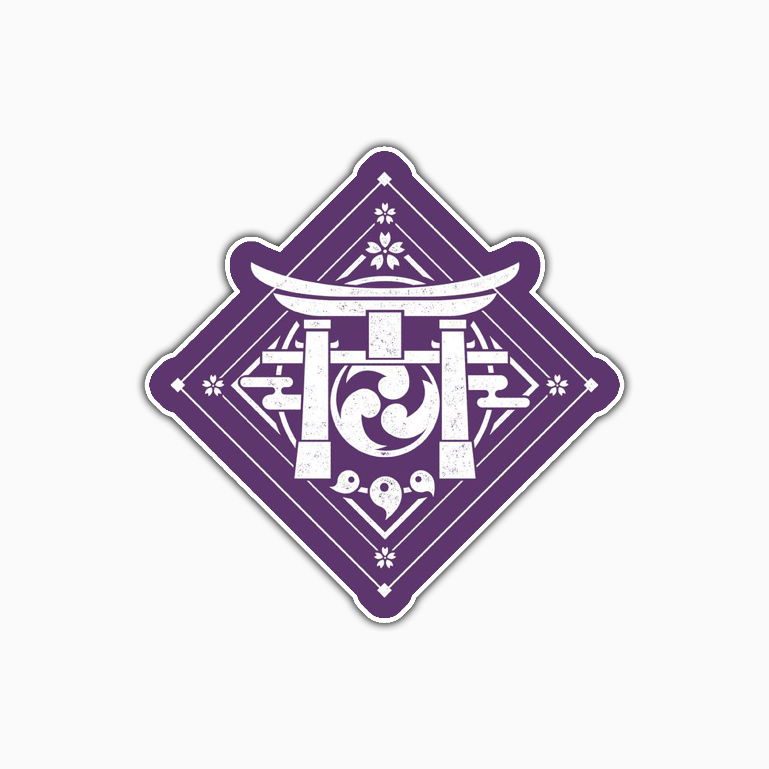 استیکر لپ تاپ و موبایل بووم طرح Anime Genshin Impact کد PS81