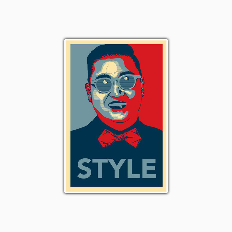 استیکر لپ تاپ و موبایل بووم طرح Style مدل RB کد FR32