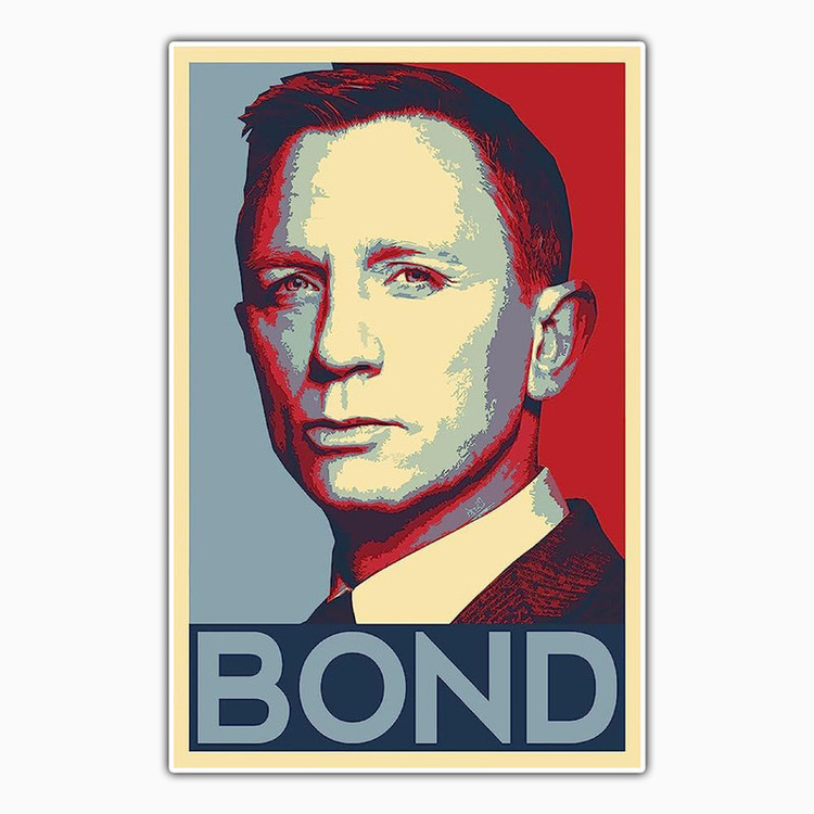 استیکر لپ تاپ و موبایل بووم طرح James Bond مدل RB کد FR2