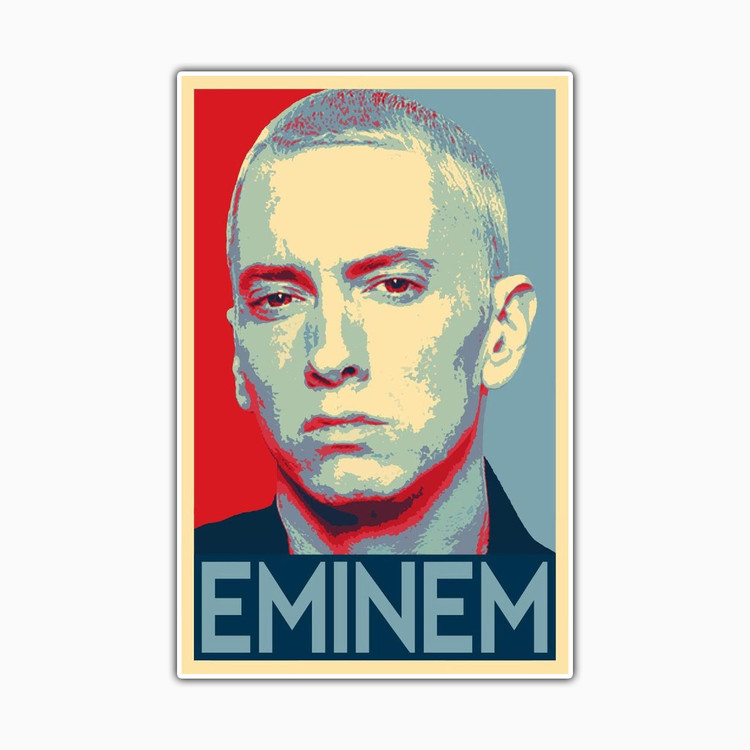 استیکر لپ تاپ و موبایل بووم طرح Eminem مدل RB کد FR36