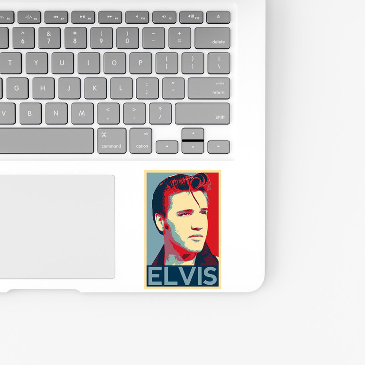 استیکر لپ تاپ و موبایل بووم طرح Elvis مدل RB کد FR30