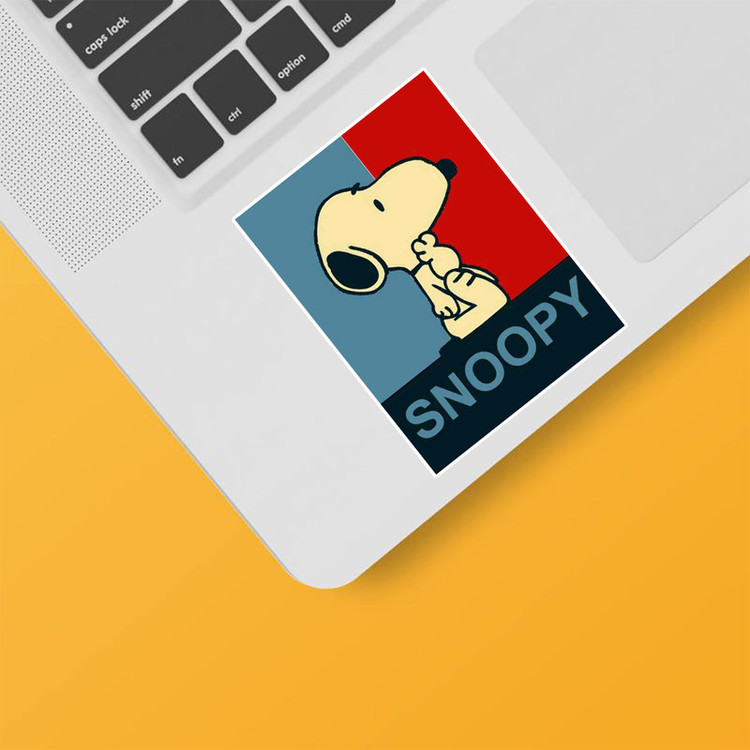 استیکر لپ تاپ و موبایل بووم طرح کارتونی مدل Snoopy کد TA26