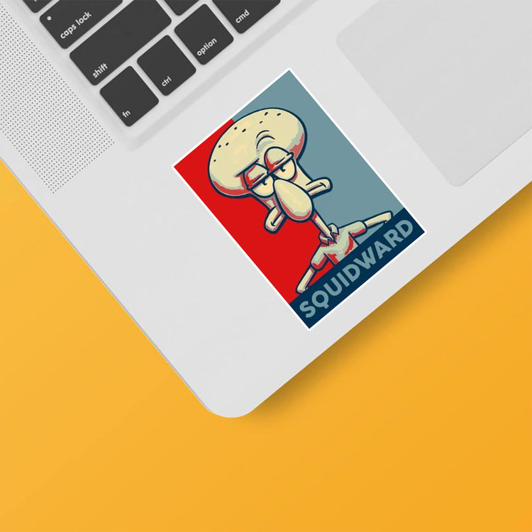 استیکر لپ تاپ و موبایل بووم طرح اختاپوس مدل Squidward کد TA36