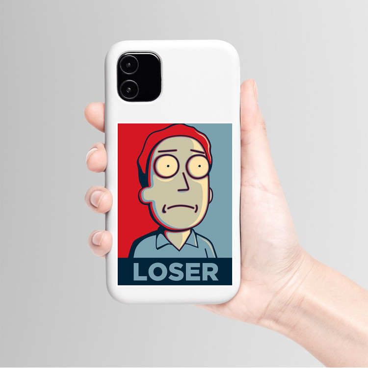 استیکر لپ تاپ و موبایل بووم طرح کارتون ریک و مورتی مدل Jerry Loser کد TA43