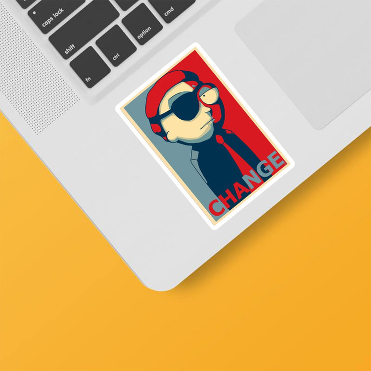 استیکر لپ تاپ و موبایل بووم طرح کارتون مدل Evil Morty کد TA21