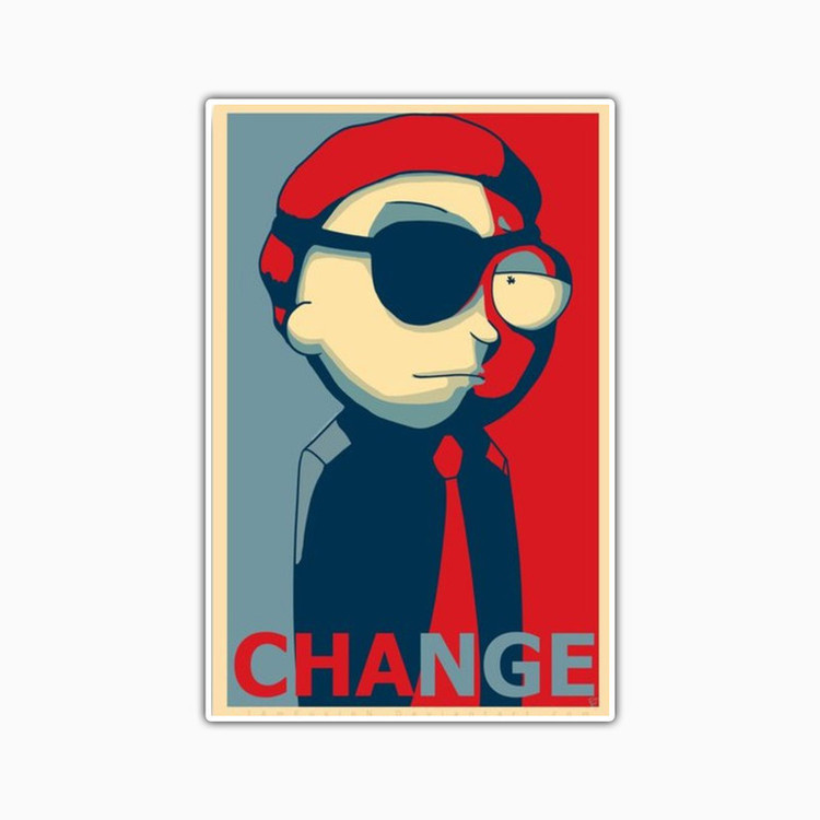 استیکر لپ تاپ و موبایل بووم طرح کارتون مدل Evil Morty کد TA21