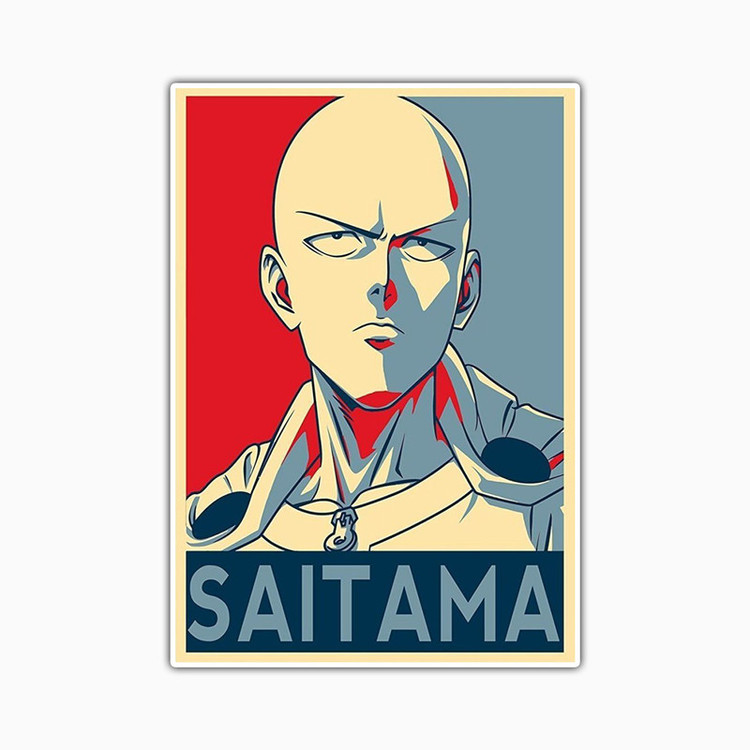 استیکر لپ تاپ و موبایل بووم طرح Anime One Punch Man مدل Saitama کد TA9