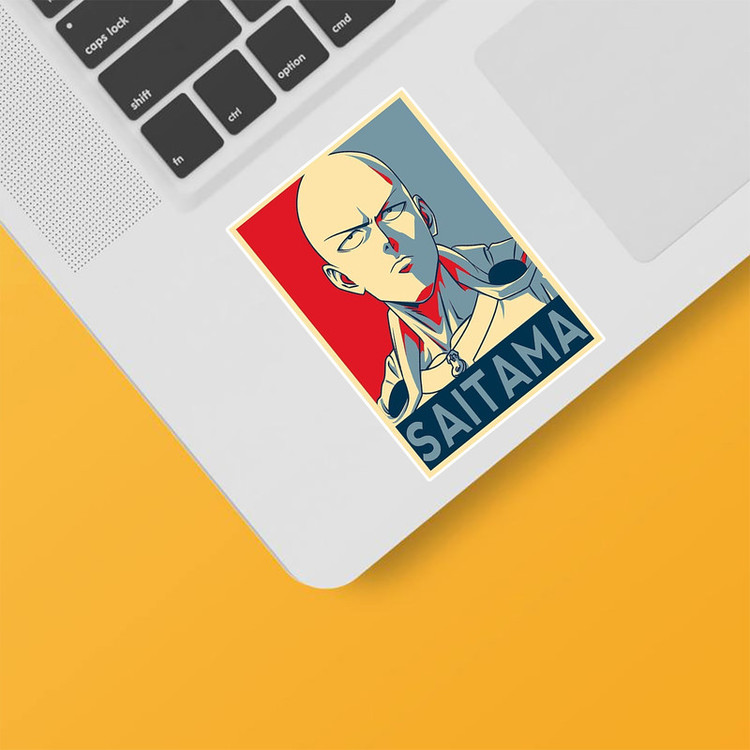 استیکر لپ تاپ و موبایل بووم طرح Anime One Punch Man مدل Saitama کد TA9