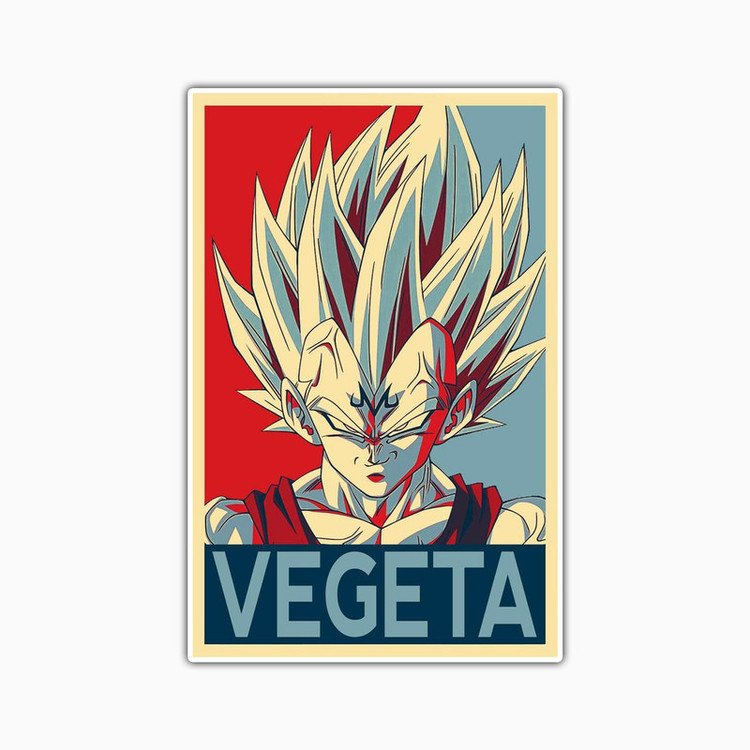 استیکر لپ تاپ و موبایل بووم طرح Anime Dragon Ball مدل Vegeta کد TA6