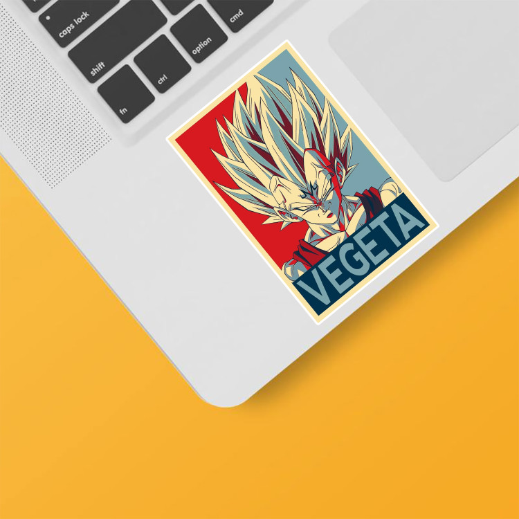 استیکر لپ تاپ و موبایل بووم طرح Anime Dragon Ball مدل Vegeta کد TA6