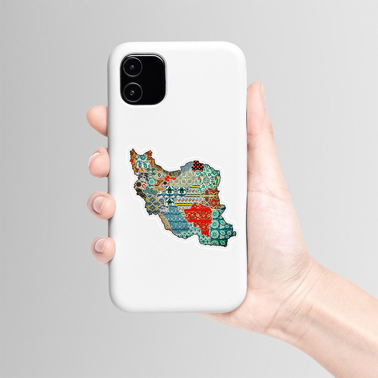 استیکر لپ تاپ و موبایل بووم طرح ایران کد SP1