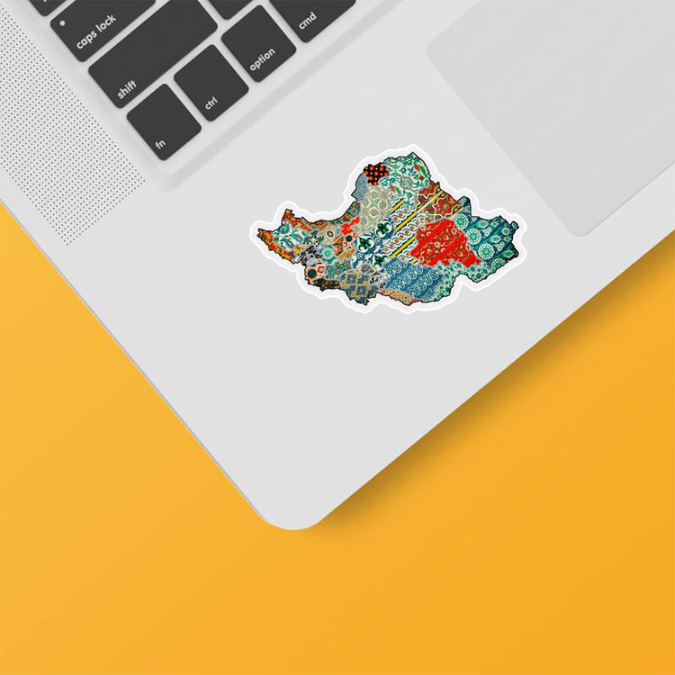 استیکر لپ تاپ و موبایل بووم طرح ایران کد SP1