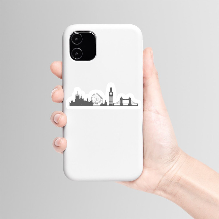 استیکر لپ تاپ و موبایل بووم طرح شهر لندن کد ET47
