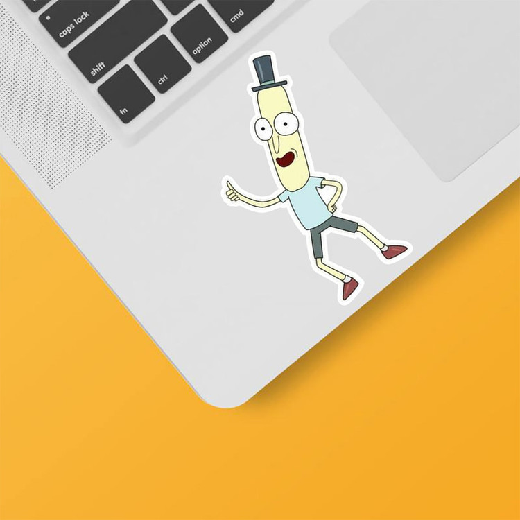 استیکر لپ تاپ و موبایل بووم طرح ریک و مورتی مدل Mr.poopybutthole کد ET45