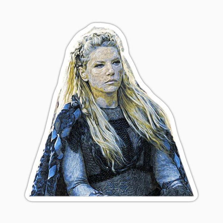 استیکر لپ تاپ و موبایل بووم طرح سریال Vikings مدل Lagertha کد LB87
