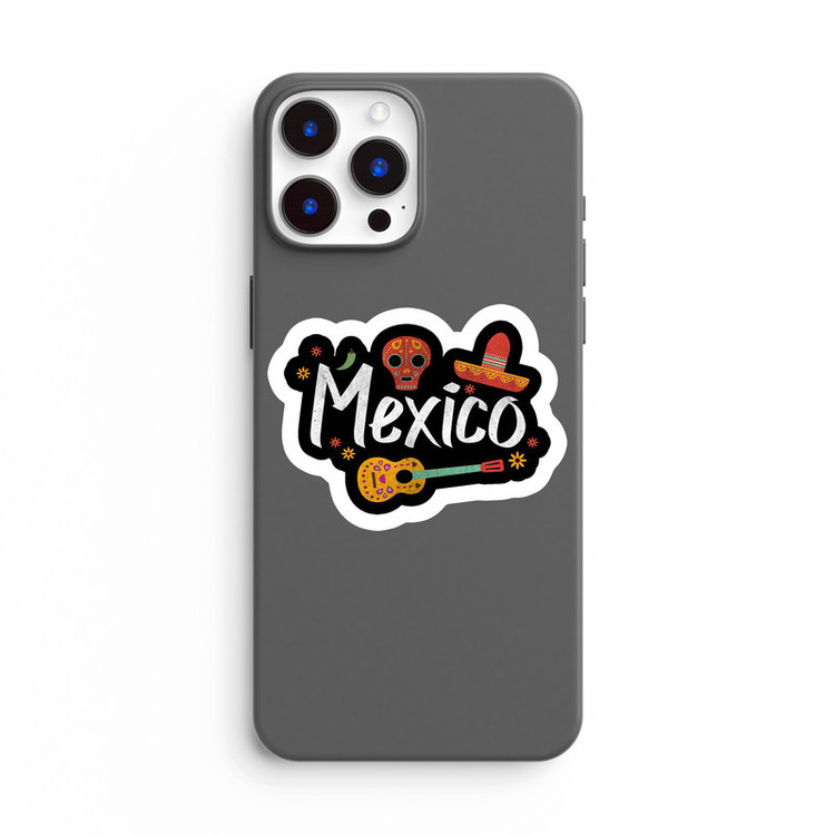 استیکر لپ تاپ و موبایل بووم طرح نوشته مدل Mexico کد LA88