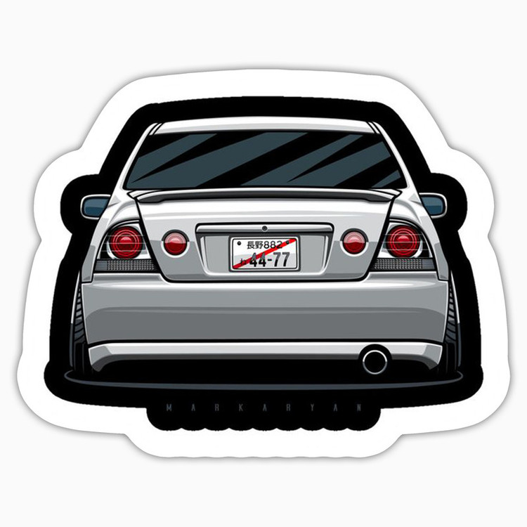 استیکر لپ تاپ و موبایل بووم طرح ماشین مدل Toyota کد LA98