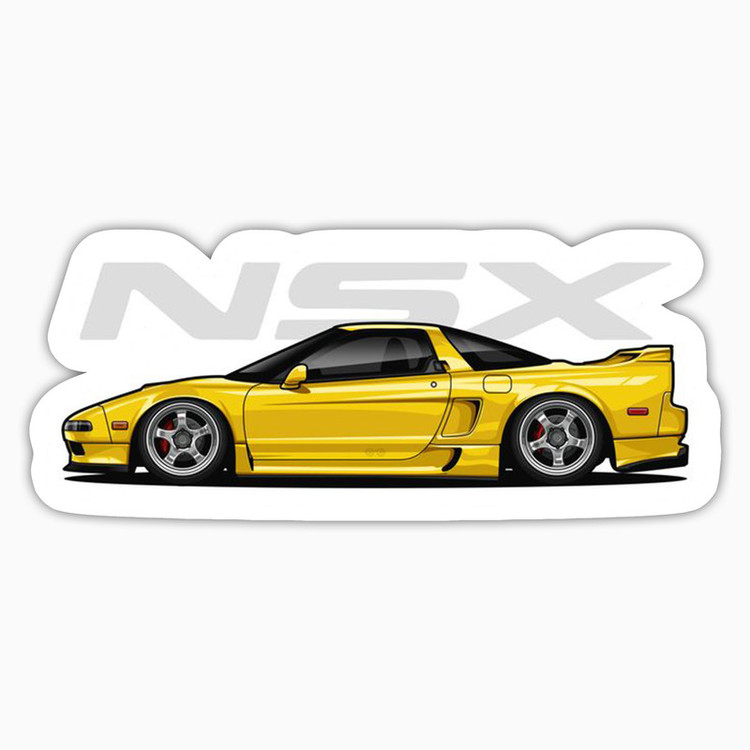استیکر لپ تاپ و موبایل بووم طرح ماشین مدل Supra NSX کد LA99