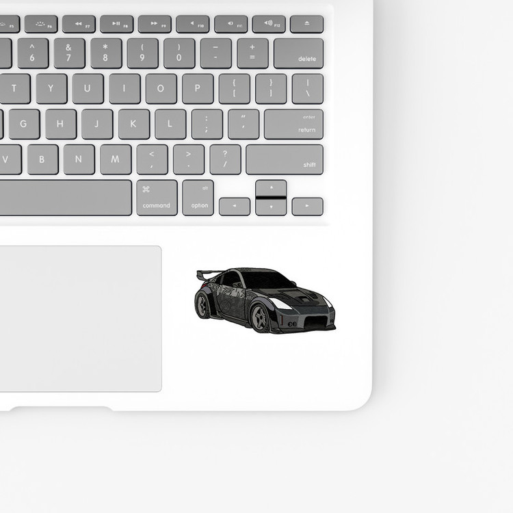 استیکر لپ تاپ و موبایل بووم طرح ماشین مدل Nissan 350z کد LA77