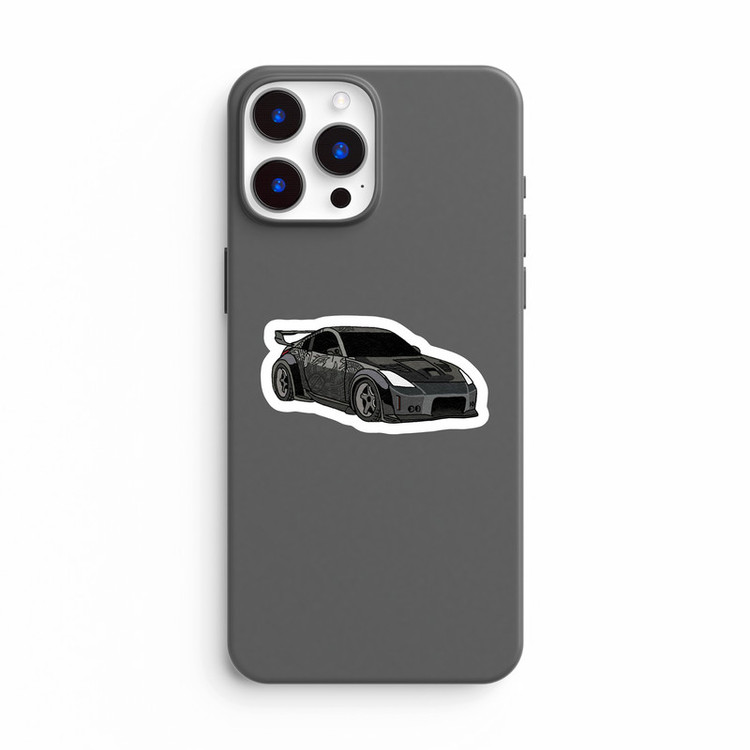 استیکر لپ تاپ و موبایل بووم طرح ماشین مدل Nissan 350z کد LA77