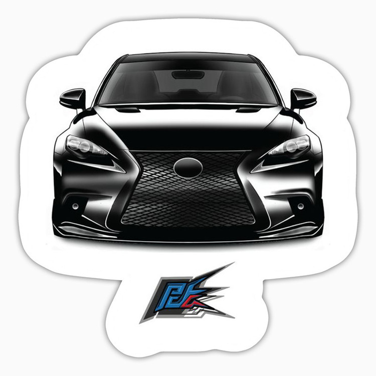 استیکر لپ تاپ و موبایل بووم طرح ماشین مدل Lexus LS350 Black کد LA55