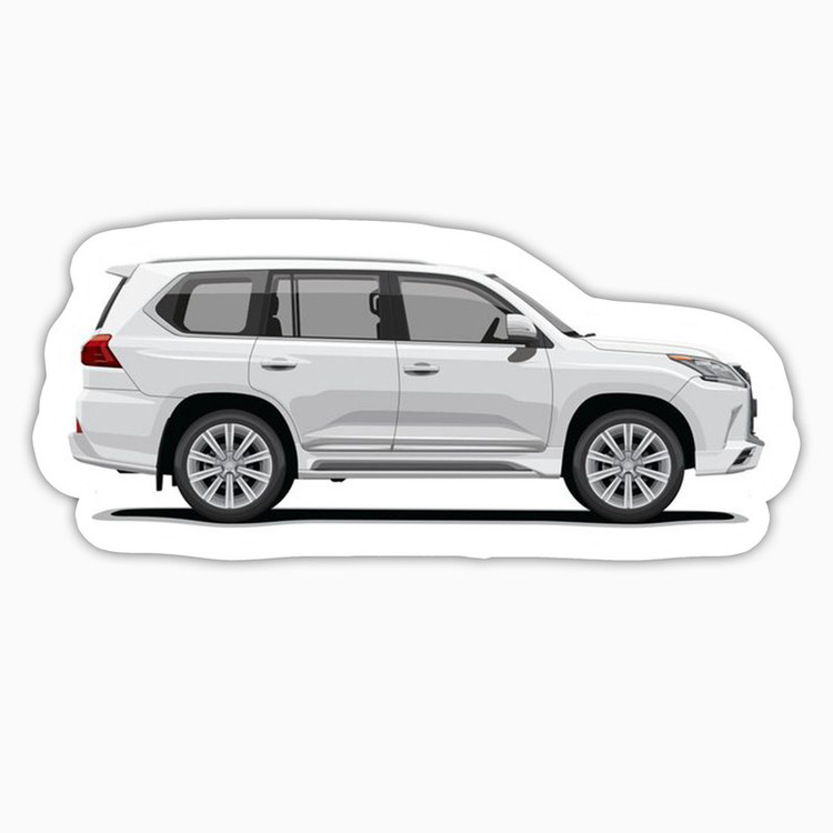 استیکر لپ تاپ و موبایل بووم طرح ماشین مدل Lexus LX570 کد LA53