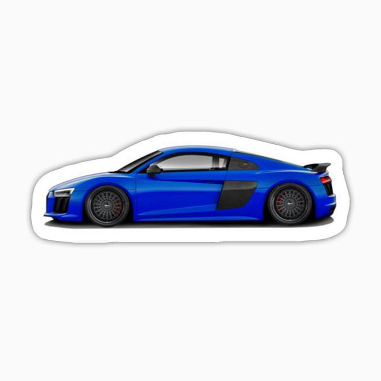 استیکر لپ تاپ و موبایل بووم طرح ماشین مدل Audi R8 کد LA93