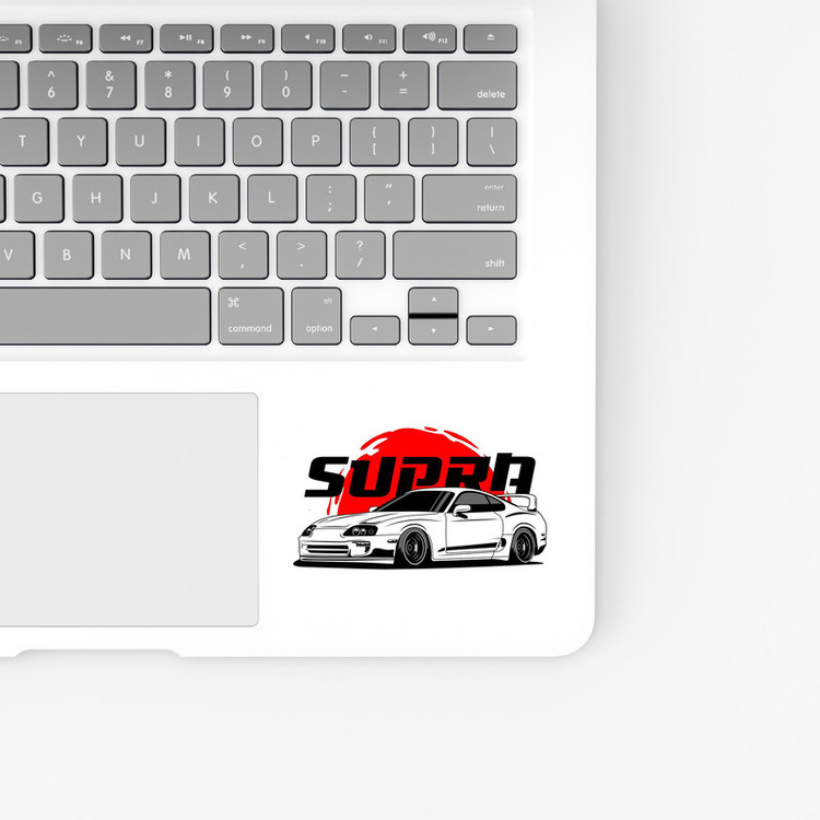 استیکر لپ تاپ و موبایل بووم طرح ماشین مدل Supra کد LA36
