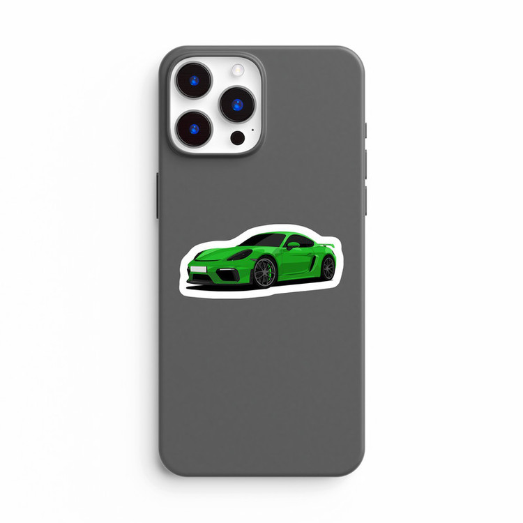 استیکر لپ تاپ و موبایل بووم طرح ماشین مدل Porsche GT4 کد LA23
