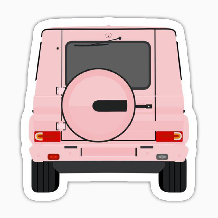 استیکر لپ تاپ و موبایل بووم طرح ماشین مدل G Wagon BP کد LA28