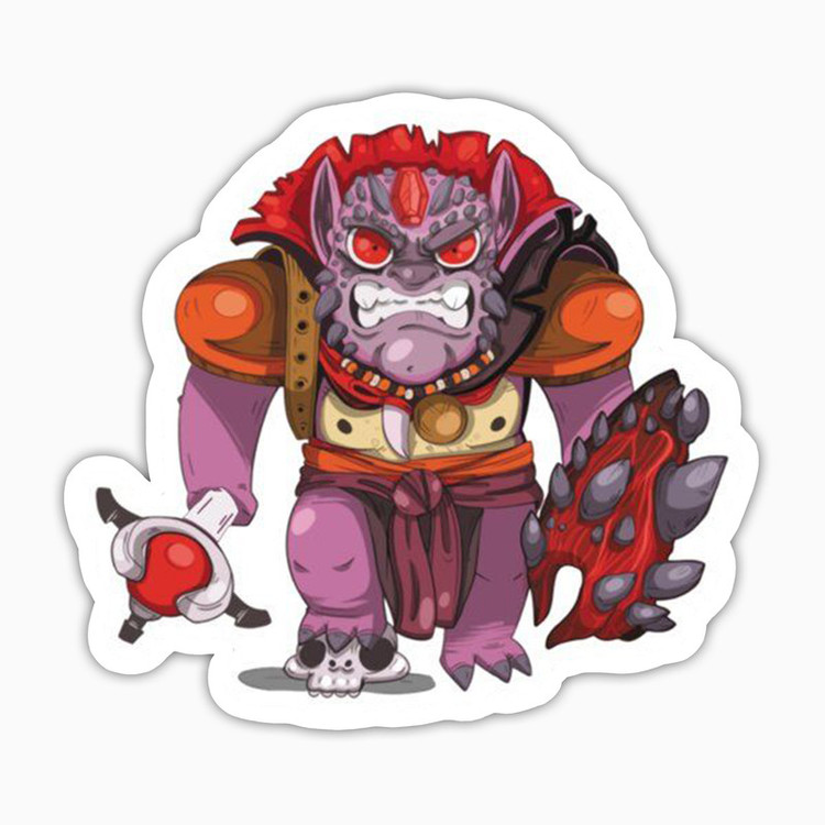 استیکر لپ تاپ و موبایل بووم طرح بازی Dota2 مدل Lion کد LA19