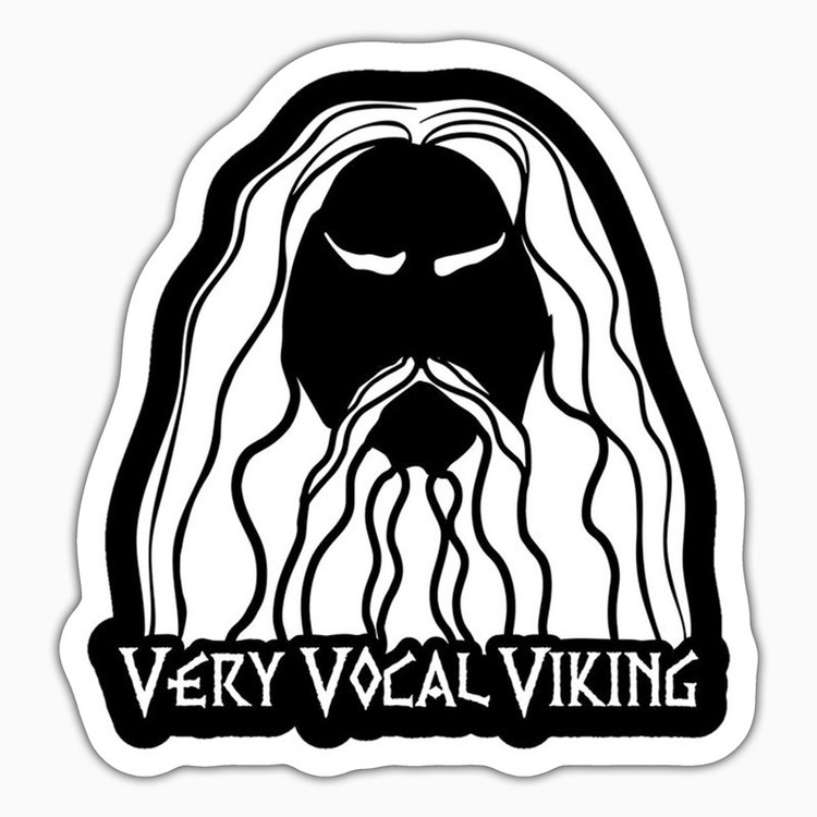 استیکر لپ تاپ و موبایل بووم طرح Vikings مدل Very Vocal کد ZX009