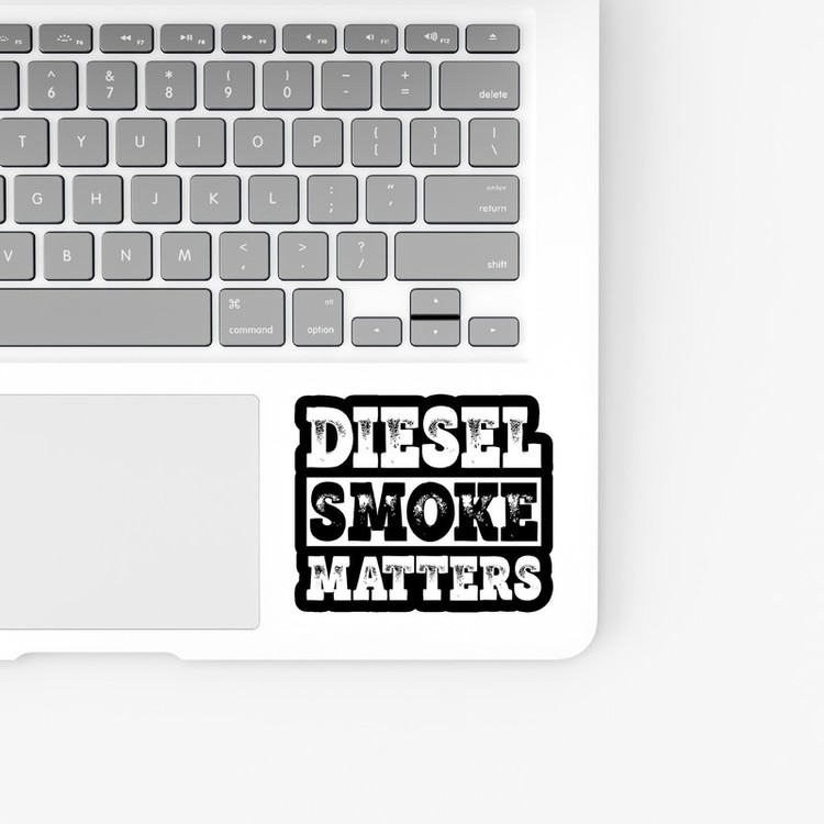 استیکر لپ تاپ و موبایل بووم طرح نوشته مدل Diesel Smoke کد ZX066