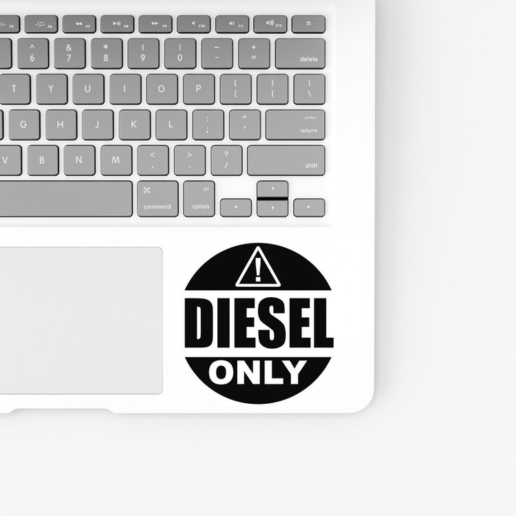 استیکر لپ تاپ و موبایل بووم طرح نوشته مدل Diesel Only کد ZX064