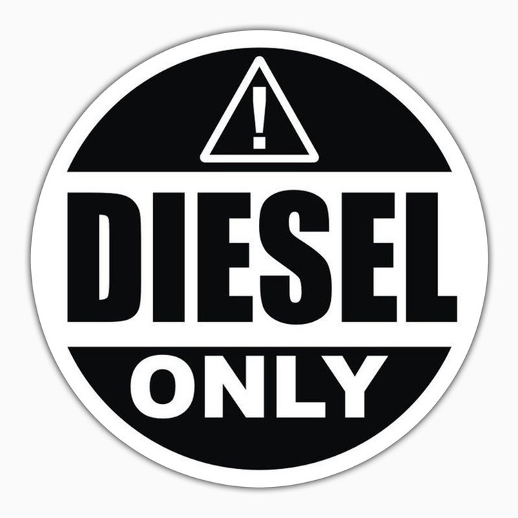 استیکر لپ تاپ و موبایل بووم طرح نوشته مدل Diesel Only کد ZX064