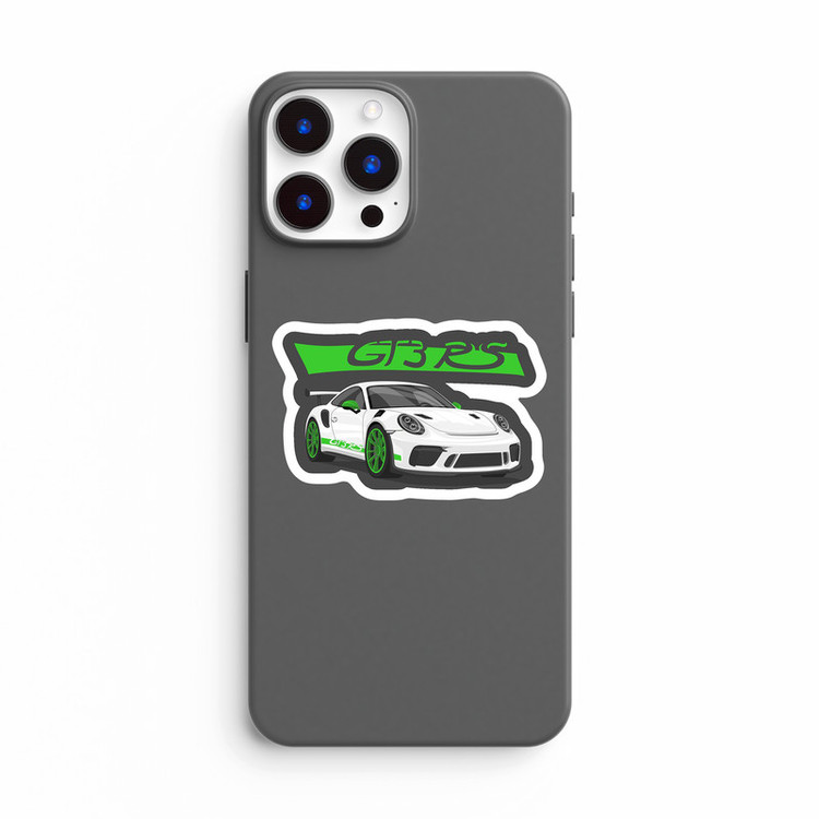 استیکر لپ تاپ و موبایل بووم طرح ماشین مدل Porsche GT3 RS کد ZX034