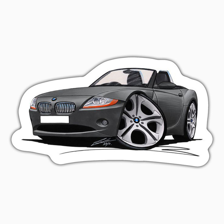 استیکر لپ تاپ و موبایل بووم طرح ماشین مدل BMW Z4 کد ZX022